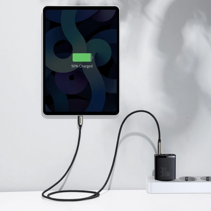 Мережевий зарядний пристрій Baseus Compact Quick Charger 2U+C 30W EU Black (CCXJ-E01)