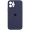 Чохол для смартфона Silicone Full Case AA Camera Protect for Apple iPhone 12 Pro 7,Dark Blue (FullAAi12P-7)