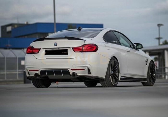 Спойлер на BMW 4 F36 стиль M4 черный глянцевый ABS-пластик