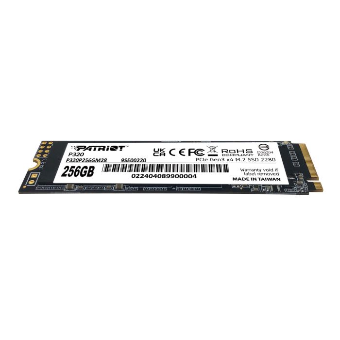 Накопичувач SSD M.2 Patriot P320 256GB NVMe 2280 Gen3.0 x4 3D TLC (P320P256GM28)
