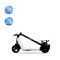 Електросамокат OKAI Zippy ES50С Black 8" 250W/500W, 5.2Ah, 20 km, 25 km/h, 10°, 13.5 kg (ES50C-B)