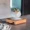 Магнітний левітаційний горщик для рослин HCNT Magnetic Levitating Pot M10-FP  Wood Grain (SIM10-FP)