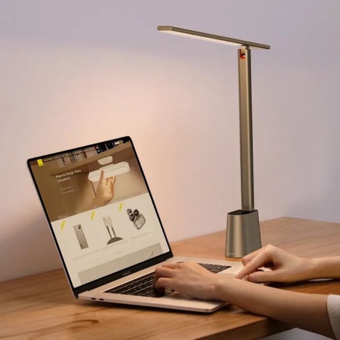 Світильник Baseus Smart Eye Series Charging Folding Reading Desk Lamp (Smart Light ) Gray (DGZG-0G)