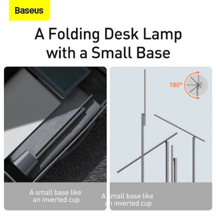 Світильник Baseus Smart Eye Series Charging Folding Reading Desk Lamp (Smart Light ) Gray (DGZG-0G)