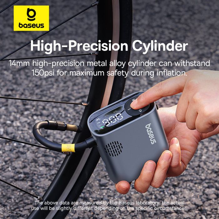 Автомобільний насос Baseus PrimeTrip Series Portable Bike Pump Cosmic Black (C11169000121-00)