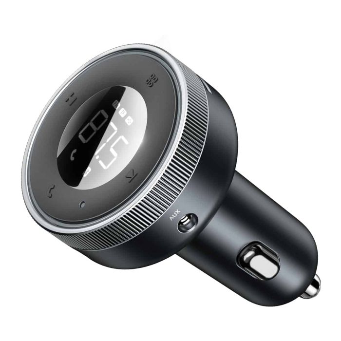 АЗП з FM-модулятором Baseus Enjoy Car Wireless MP3 Charger (Wireless 5.0+5V/3.4A) Black (CCLH-01)