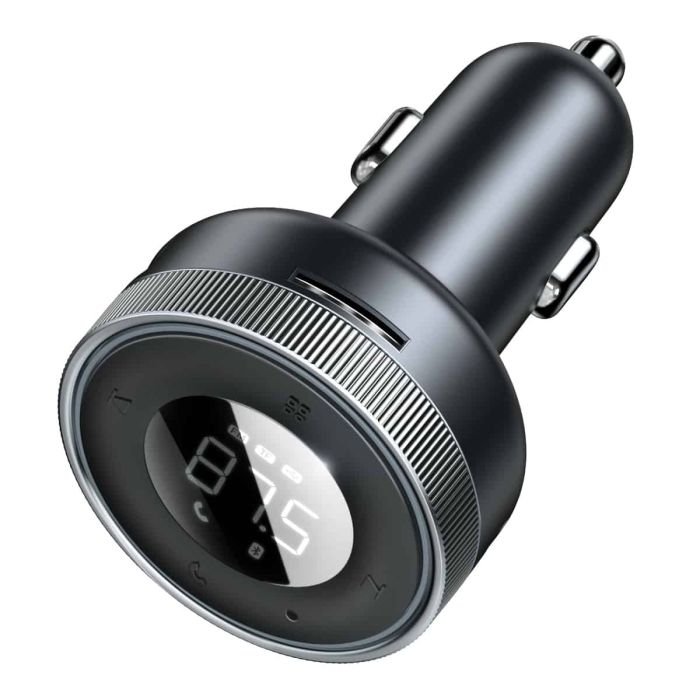 АЗП з FM-модулятором Baseus Enjoy Car Wireless MP3 Charger (Wireless 5.0+5V/3.4A) Black (CCLH-01)
