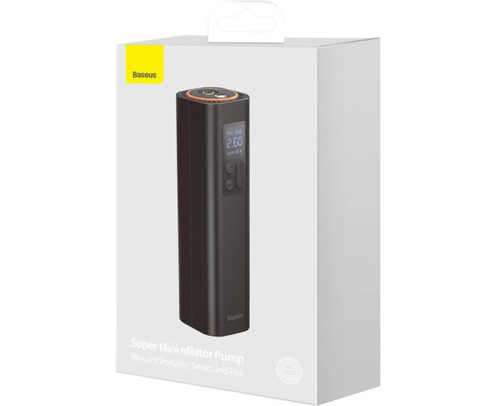 Автомобільний насос Baseus Super Mini Inflator Pump Black (CRCQ000001)
