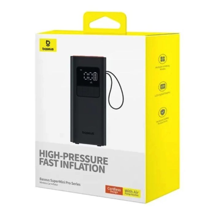 Автомобільний насос Baseus Super Mini Pro Black (C11159300111-00)