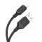 Кабель HOCO X90 Cool silicone charging data cable for iP Black (6931474788405)