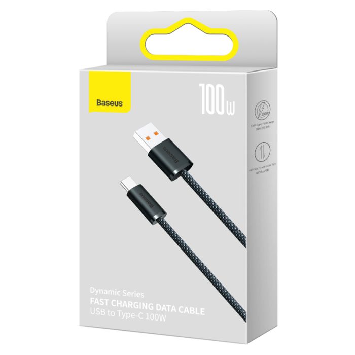 Кабель Baseus Dynamic Series Fast Charging Data Cable USB to Type-C 100W 2m Slate Gray (CALD000716)