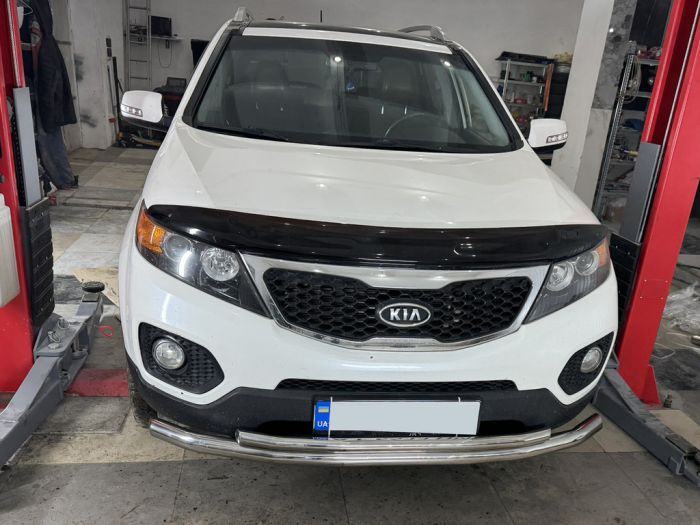 Передняя нижняя защита нержавейка для Kia Sorento II XM 2009-2014 гг
