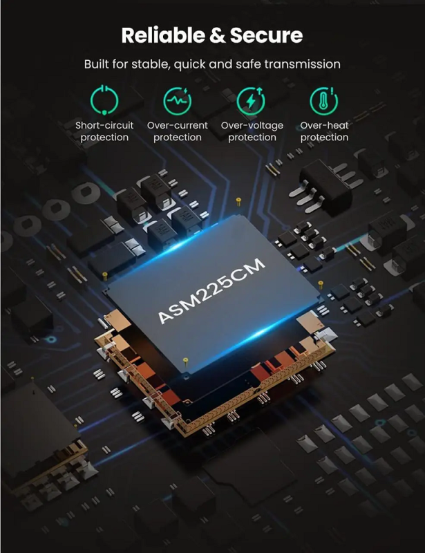 Зовнішня кишеня для накопичувача UGREEN CM321 USB-A to 2.5-Inch SATA Converter 50cm (UGR-70609) (UGR-70609)