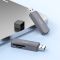 Кардрідер HOCO HB45 Spirit 2-in-1 USB 2.0 card reader Metal Gray (6942007620499)