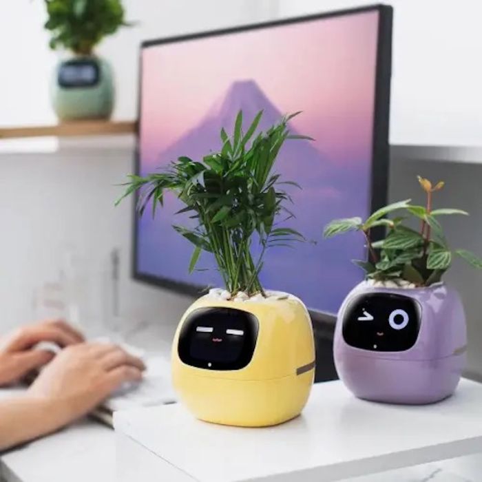Інтерактивний розумний горщик для рослин Ivy Smart Planter Tuya AI, Pink (ISPTAP)