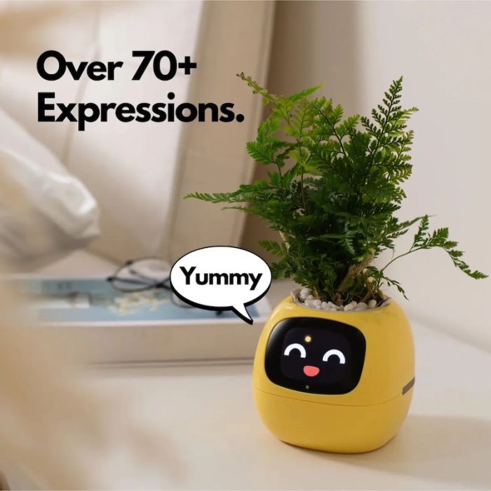 Інтерактивний розумний горщик для рослин Ivy Smart Planter Tuya AI, Pink (ISPTAP)