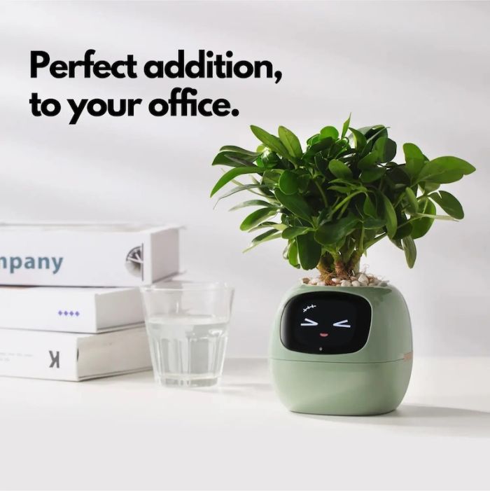 Інтерактивний розумний горщик для рослин Ivy Smart Planter Tuya AI, Pink (ISPTAP)