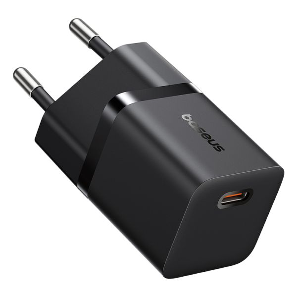 Мережевий зарядний пристрій Baseus GaN5 Fast Charger (mini) 1C 25W EU Cluster Black (P10110909113-00)