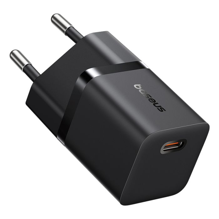 Мережевий зарядний пристрій Baseus GaN5 Fast Charger (mini) 1C 25W EU Cluster Black (P10110909113-00)