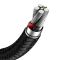Кабель Baseus Cafule Series Metal Data Cable USB to Type-C 66W 0.25m Black (CAKF000001)