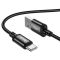 Кабель HOCO X91 Radiance charging data cable for Type-C(L=3M) Black (6931474788726)