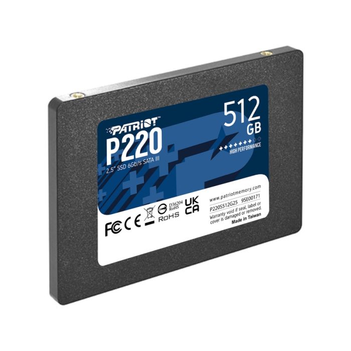 Накопичувач SSD Patriot P220 512GB 2.5" 7mm SATAIII (P220S512G25)