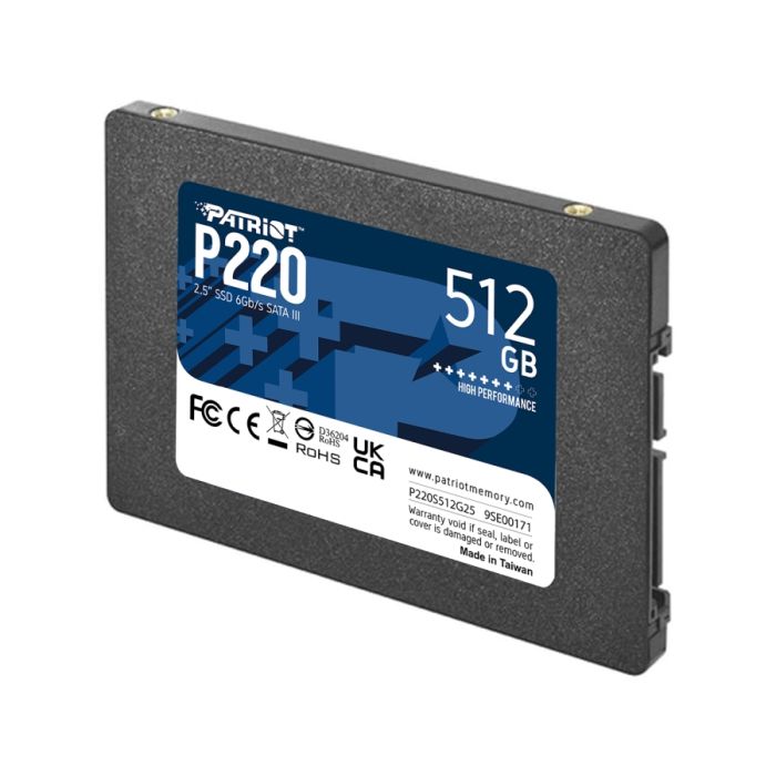 Накопичувач SSD Patriot P220 512GB 2.5" 7mm SATAIII (P220S512G25)