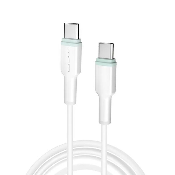 Кабель WUW-X205 Type-C to Type-C 65W 1m white (WUW-X205TCTC)