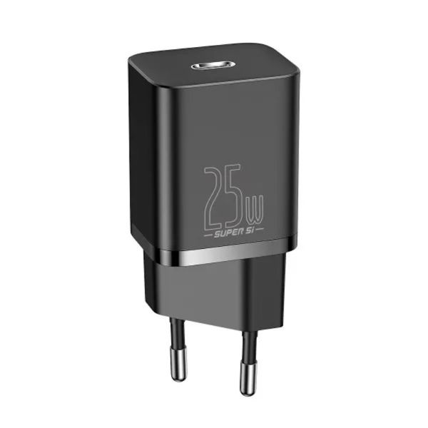 Мережевий зарядний пристрій Baseus Super Si Quick Charger 1C 25W EU Black (CCSP020101)