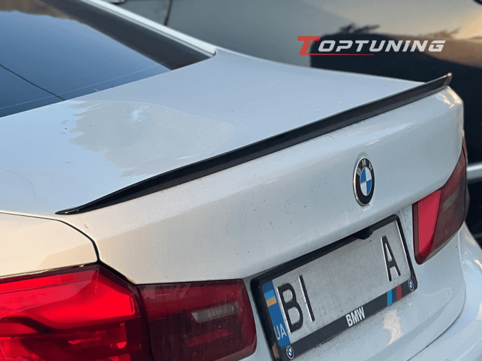 Спойлер на BMW G30 стиль М5 черный глянцевый ABS-пластик