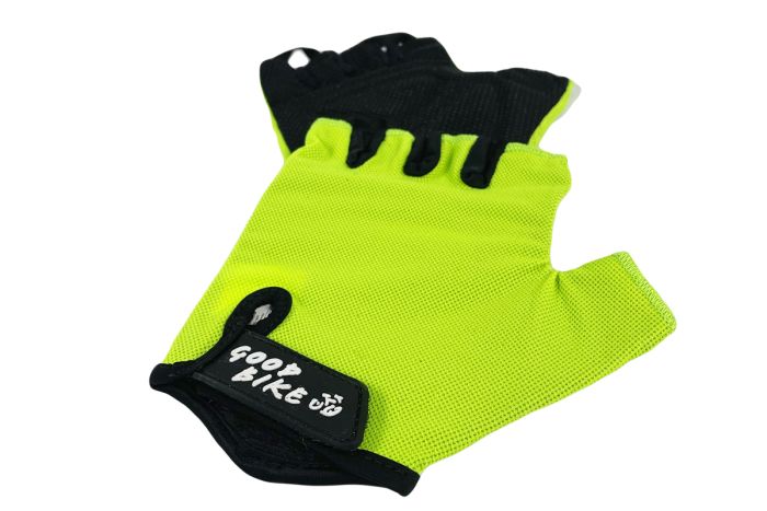 Велорукавиці короткий палець розмір L салатові "MESH" (94522Green-IS)