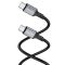 Кабель BOROFONE BX83 Type-C to Type-C Famous 60W silicone charging data cable Black (6974443386448)