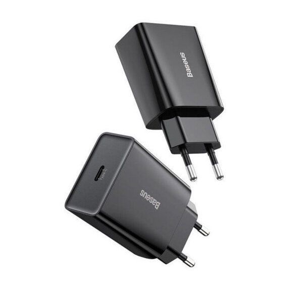 Мережевий зарядний пристрій Baseus Speed Mini Quick Charger 1C 20W EU Black (CCFS-SN01)