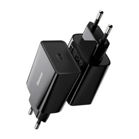 Мережевий зарядний пристрій Baseus Speed Mini Quick Charger 1C 20W EU Black (CCFS-SN01)