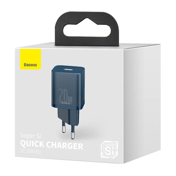 Мережевий зарядний пристрій Baseus Super Si Quick Charger 1C 20W EU Blue (CCSUP-B03)
