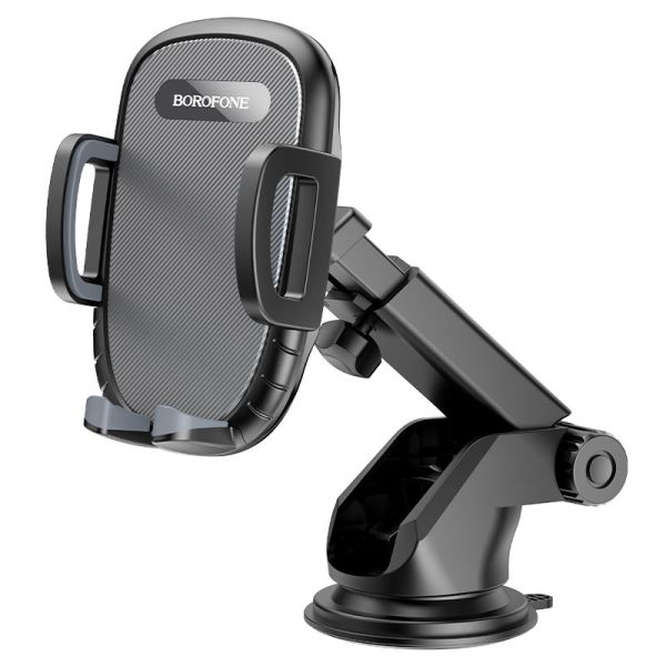 Автотримач для телефона BOROFONE BH53 Windy center console car holder Black Grey (6931474751867)