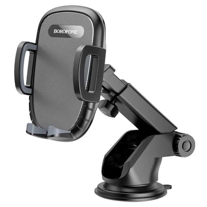 Автотримач для телефона BOROFONE BH53 Windy center console car holder Black Grey (6931474751867)