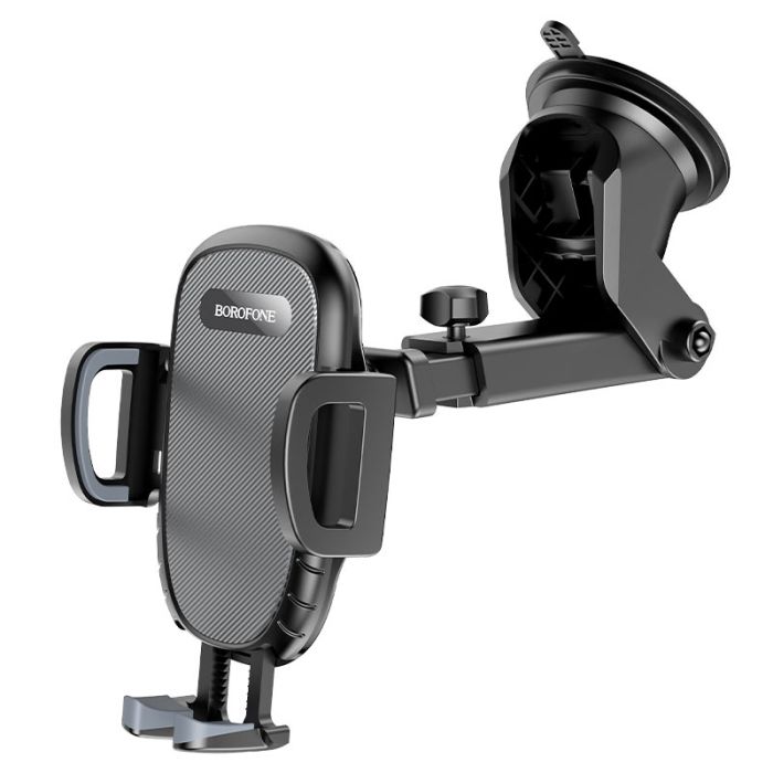 Автотримач для телефона BOROFONE BH53 Windy center console car holder Black Grey (6931474751867)