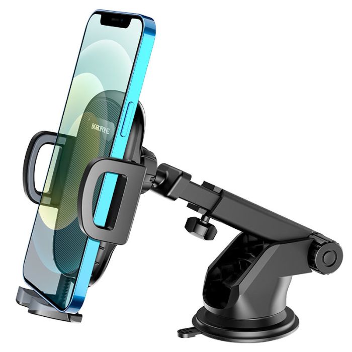 Автотримач для телефона BOROFONE BH53 Windy center console car holder Black Grey (6931474751867)