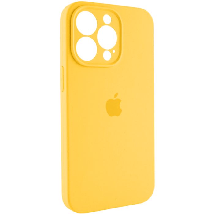 Чохол для смартфона Silicone Full Case AA Camera Protect for Apple iPhone 13 Pro Max 56,Sunny Yellow (FullAAi13PM-56)