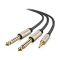 Аудіокабель UGREEN AV126 3.5mm TRS to Dual 6.35mm TS Audio Cable 2m (Gray)(UGR-10615) (UGR-10615)