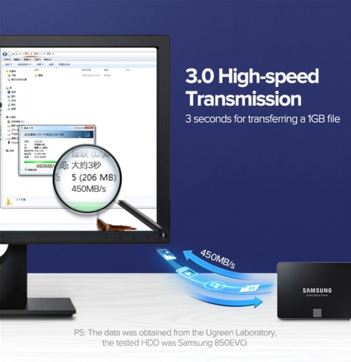 Кабель UGREEN US217 SATA 3 Data Cable 0.5m (Black)(UGR-30796) (UGR-30796)