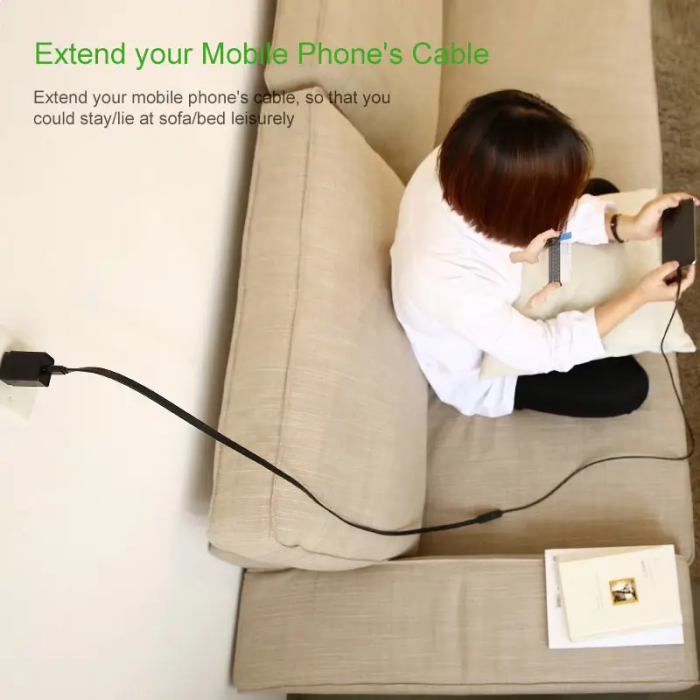 Кабель UGREEN US103 USB 2.0 A Male to A Female Cable 2m (Black)(UGR-10316) (UGR-10316)