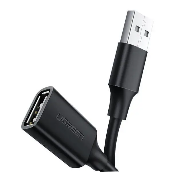 Кабель UGREEN US103 USB 2.0 A Male to A Female Cable 3m (Black)(UGR-10317) (UGR-10317)