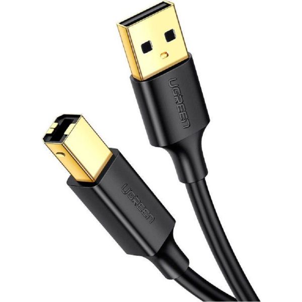 Кабель UGREEN US135 USB 2.0 AM to BM Print Cable 1.5m (Black)(UGR-10350) (UGR-10350)