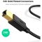 Кабель UGREEN US135 USB 2.0 AM to BM Print Cable 1.5m (Black)(UGR-10350) (UGR-10350)