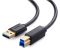 Кабель UGREEN US210 USB 3.0 AM to BM Print Cable 2m (Black）(UGR-10372) (UGR-10372)