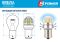 Brevia S-Power P21W 330Lm 15x2835SMD 12/24V CANbus, 2шт (10201X2)