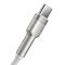 Кабель Baseus Cafule Series Metal Data Cable USB to Type-C 66W 1m White (CAKF000102)