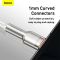 Кабель Baseus Cafule Series Metal Data Cable USB to Type-C 66W 1m White (CAKF000102)